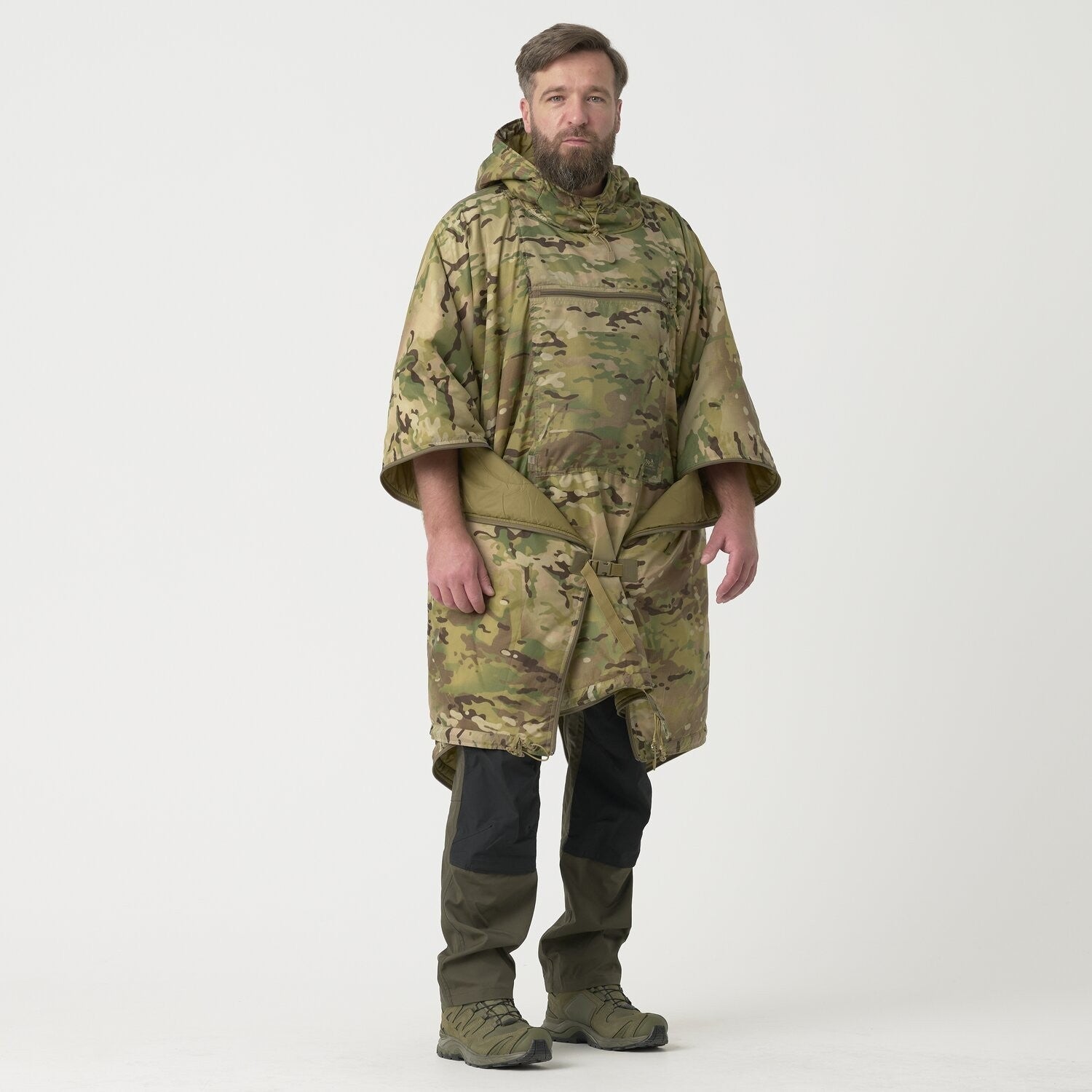 Helikon Swagman ROLL Poncho MultiCam Black