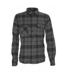 Chemises - LMSGEAR | The Flannel Grey Black - outpost-shop.com