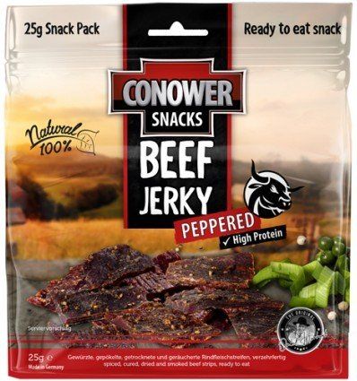 Beef jerky - Conower | Jerky Beef Peppered 25G - outpost-shop.com