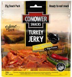 Beef jerky - Conower | Turkey Jerky Chili Peppers 25G - outpost-shop.com