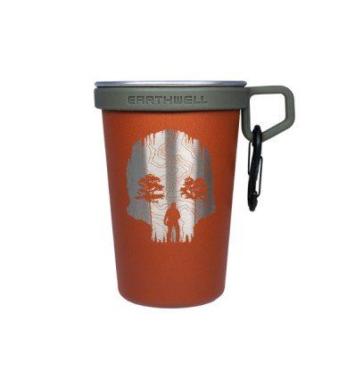 Couverts & Gobelets - Triple Aught Design | Earthwell Pint Cup TAD Edition Topo Skull Cave - outpost-shop.com