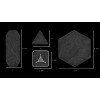 Zubehörteile - Triple Aught Design | NOSO Patch Kit Black Topo TAD Edition - outpost-shop.com