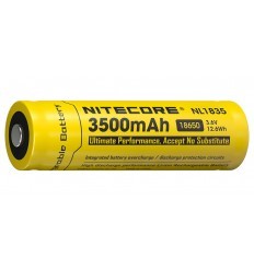 Piles, batteries et chargeurs - Nitecore | Batterie 18650 Li-ion battery (3500mah) - outpost-shop.com