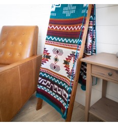Blankets - Alpaca Threadz | Andean Alpaca Wool Blanket - Turquoise - outpost-shop.com