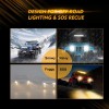 Alimentation & Éclairage - Auxbeam | 4 inch 6 Modes White&Amber LED Working Light (2pcs/set) - outpost-shop.com