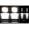 Alimentation & Éclairage - Auxbeam | 7x5 Inch Rectangle LED Pods White Spot Driving Lights with DRL - outpost-shop.com