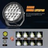 Alimentation & Éclairage - Auxbeam | 7 Inch 240W Round Offroad LED Driving Lights with DRL - outpost-shop.com