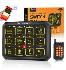 Alimentation & Éclairage - Auxbeam | AC-1200 RGB Switch Panel with APP and Remote - outpost-shop.com