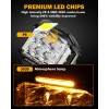 Alimentation & Éclairage - Auxbeam | V-MAX Series - 5 Inch Combo Beam Side Shooter LED Lights with Amber DRL - outpost-shop.com