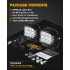 Alimentation & Éclairage - Auxbeam | V-MAX Series - 5 Inch Combo Beam Side Shooter LED Lights with Amber DRL - outpost-shop.com