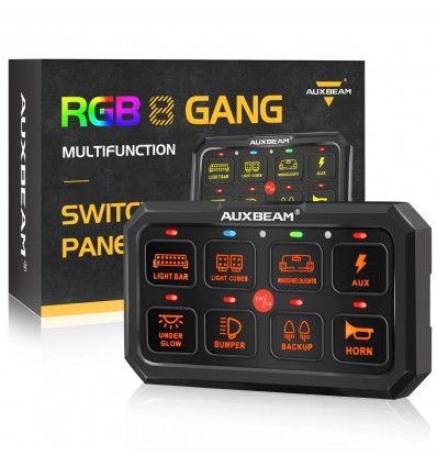 Alimentation & Éclairage - Auxbeam | RA80 XL RGB Switch Panel - outpost-shop.com