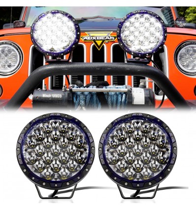 Alimentation & Éclairage - Auxbeam | 7" Round Offroad Lights 21000LM Spot Light (Pack of 2) - outpost-shop.com