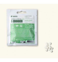 Hygiène - PAOS | Recharge dentifrice à croquer - menthe fraîche - 125 comprimés de 40gr - outpost-shop.com