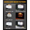 Alimentation & Éclairage - Auxbeam | V-MAX Series - 4 Inch Combo Beam Side Shooter LED Lights with Amber DRL - outpost-shop.com