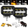 Alimentation & Éclairage - Auxbeam | Spot LED de 4.5 inch avec DRL Blanc et Clignotant Ambre - outpost-shop.com