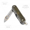 Pliants - Prometheus Design Werx | DRB Scout Knife Linen Micarta RL - outpost-shop.com