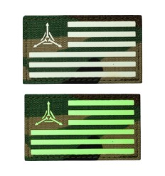 Triple Aught Design - TAD Flag GITD Velcro Patch - outpost-shop.com
