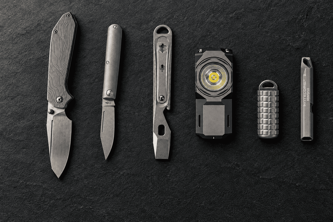 Titanium EDC : 15 objets en titane pour tous les jours