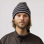 Bonnet rayé Snow Peak Multi Stripe Knit Cap en mérinos
