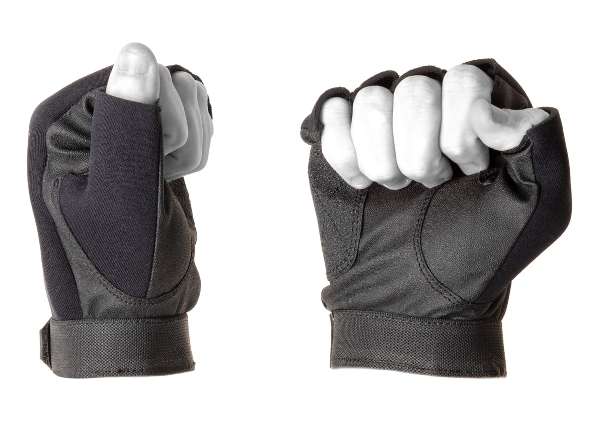 Invader Gear Half Finger Shooting Gloves - Black