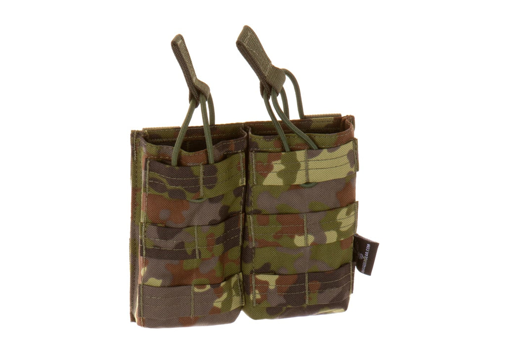 Invader Gear 5.56 Double Direct Action Mag Pouch - Flecktarn