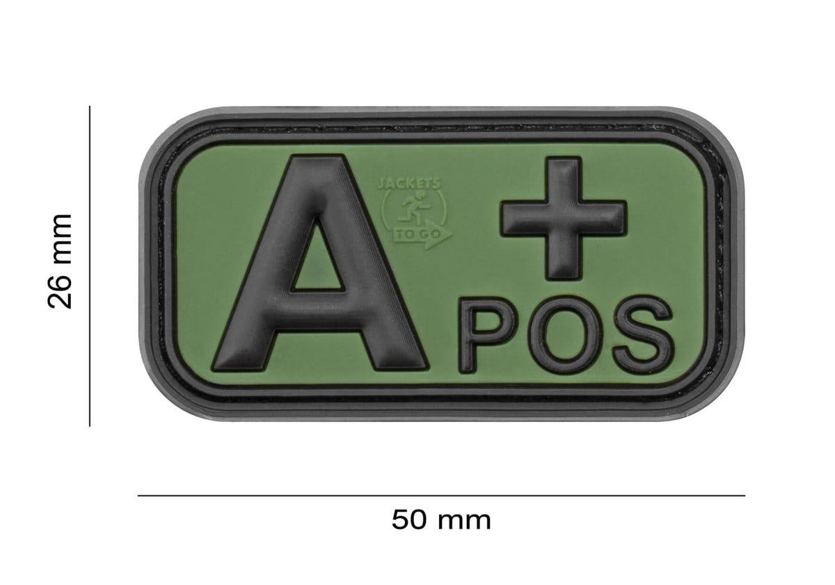 JTG Bloodtype Rubber Patch A Pos JTG