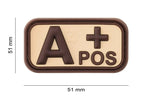 JTG Bloodtype Rubber Patch A Pos JTG