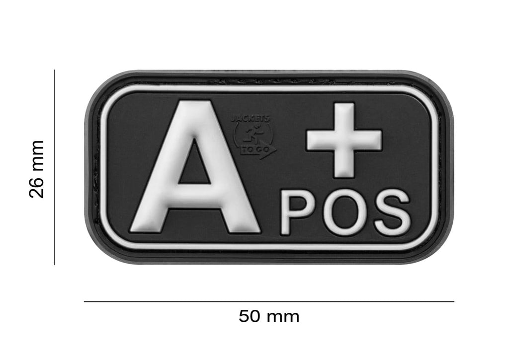 JTG Bloodtype Rubber Patch A Pos JTG