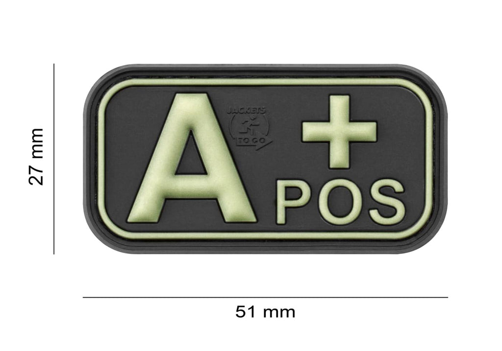 JTG Bloodtype Rubber Patch A Pos JTG