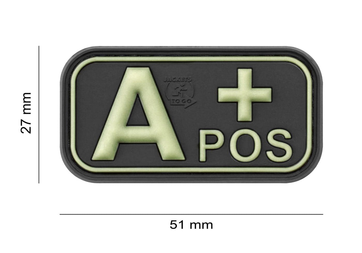 JTG Bloodtype Rubber Patch A Pos JTG