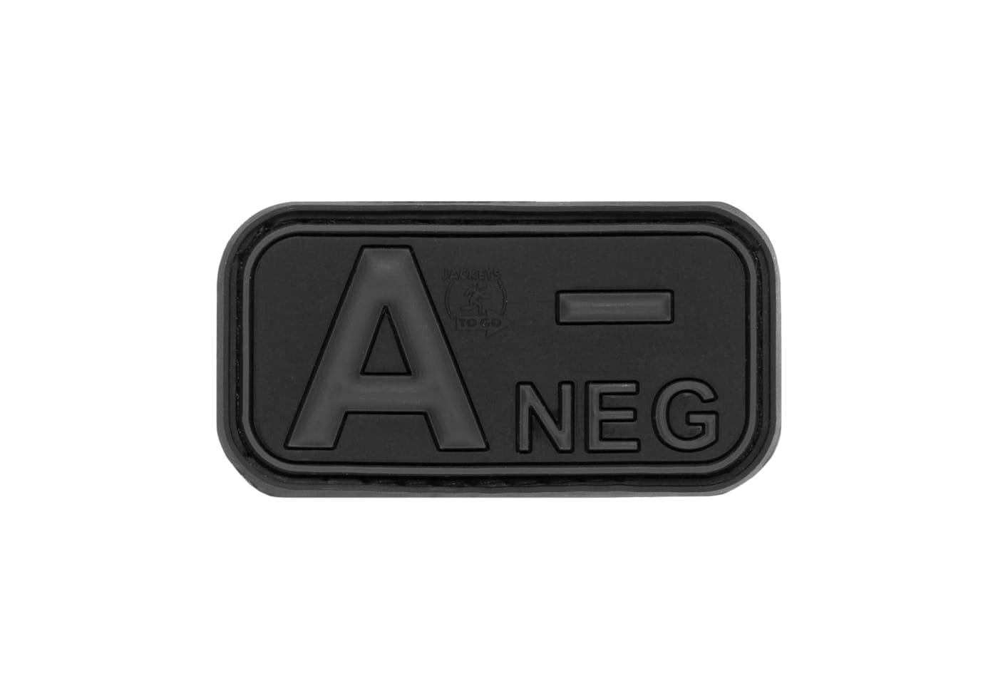 JTG Bloodtype Rubber Patch A Neg JTG