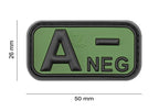 JTG Bloodtype Rubber Patch A Neg JTG
