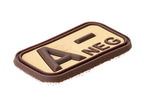 JTG Bloodtype Rubber Patch A Neg JTG