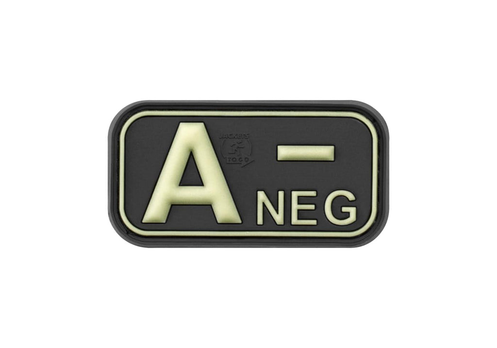 JTG Bloodtype Rubber Patch A Neg