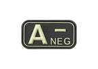 JTG Bloodtype Rubber Patch A Neg