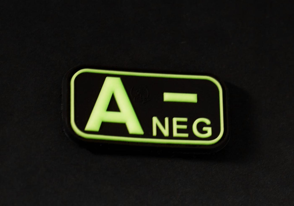 JTG Bloodtype Rubber Patch A Neg JTG