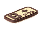JTG Bloodtype Rubber Patch B Pos JTG