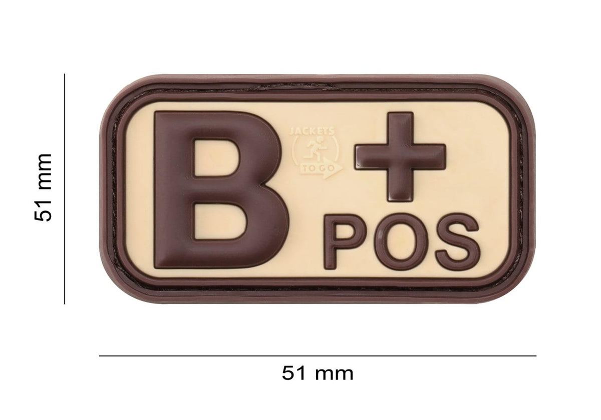 JTG Bloodtype Rubber Patch B Pos JTG