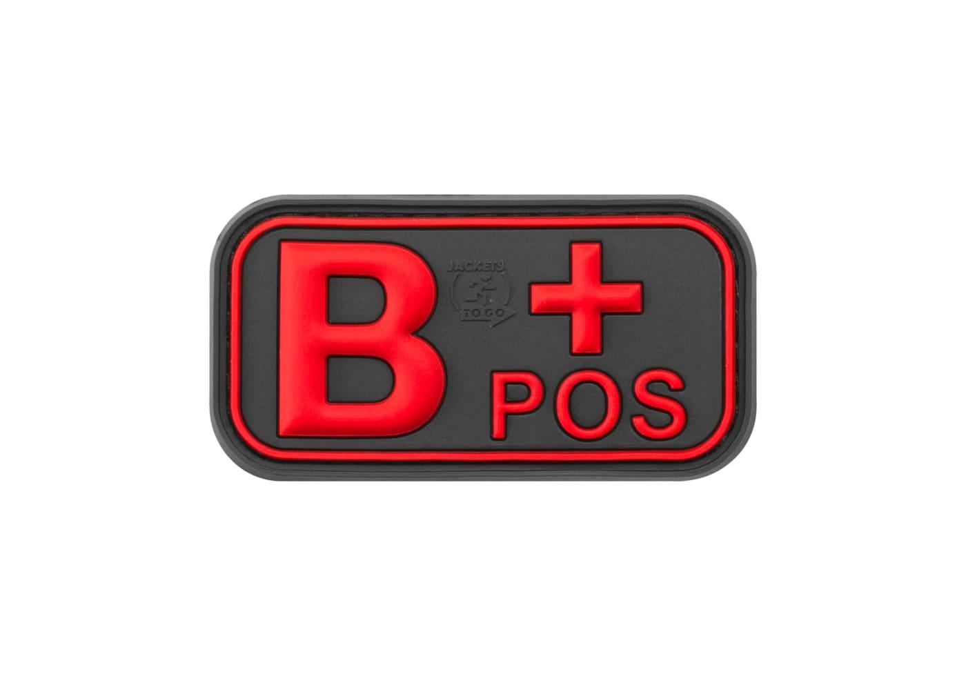 JTG Bloodtype Rubber Patch B Pos JTG