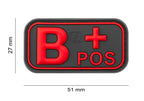 JTG Bloodtype Rubber Patch B Pos JTG