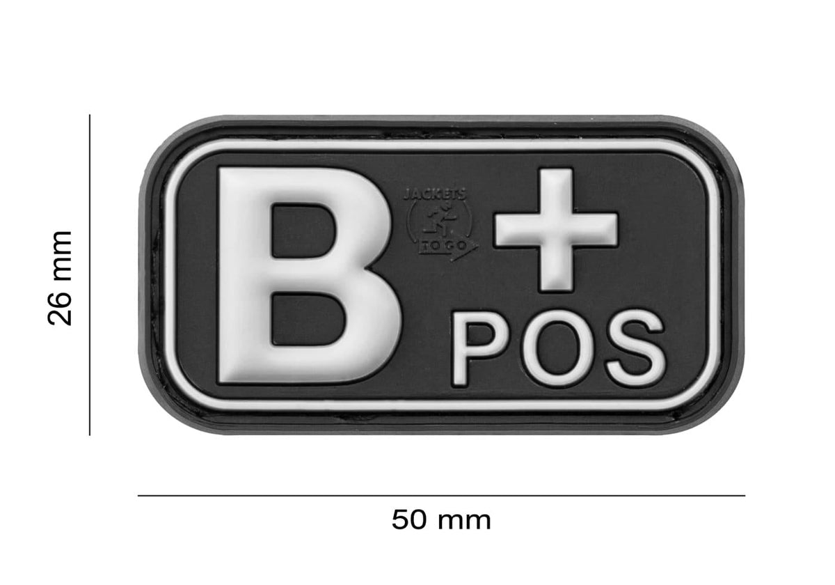 JTG Bloodtype Rubber Patch B Pos JTG