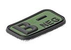 JTG Bloodtype Rubber Patch B Neg JTG