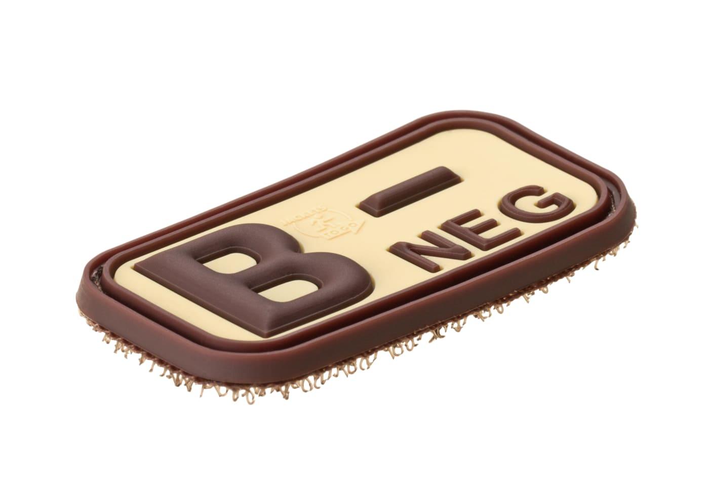 JTG Bloodtype Rubber Patch B Neg JTG