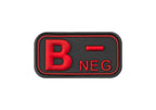 JTG Bloodtype Rubber Patch B Neg
