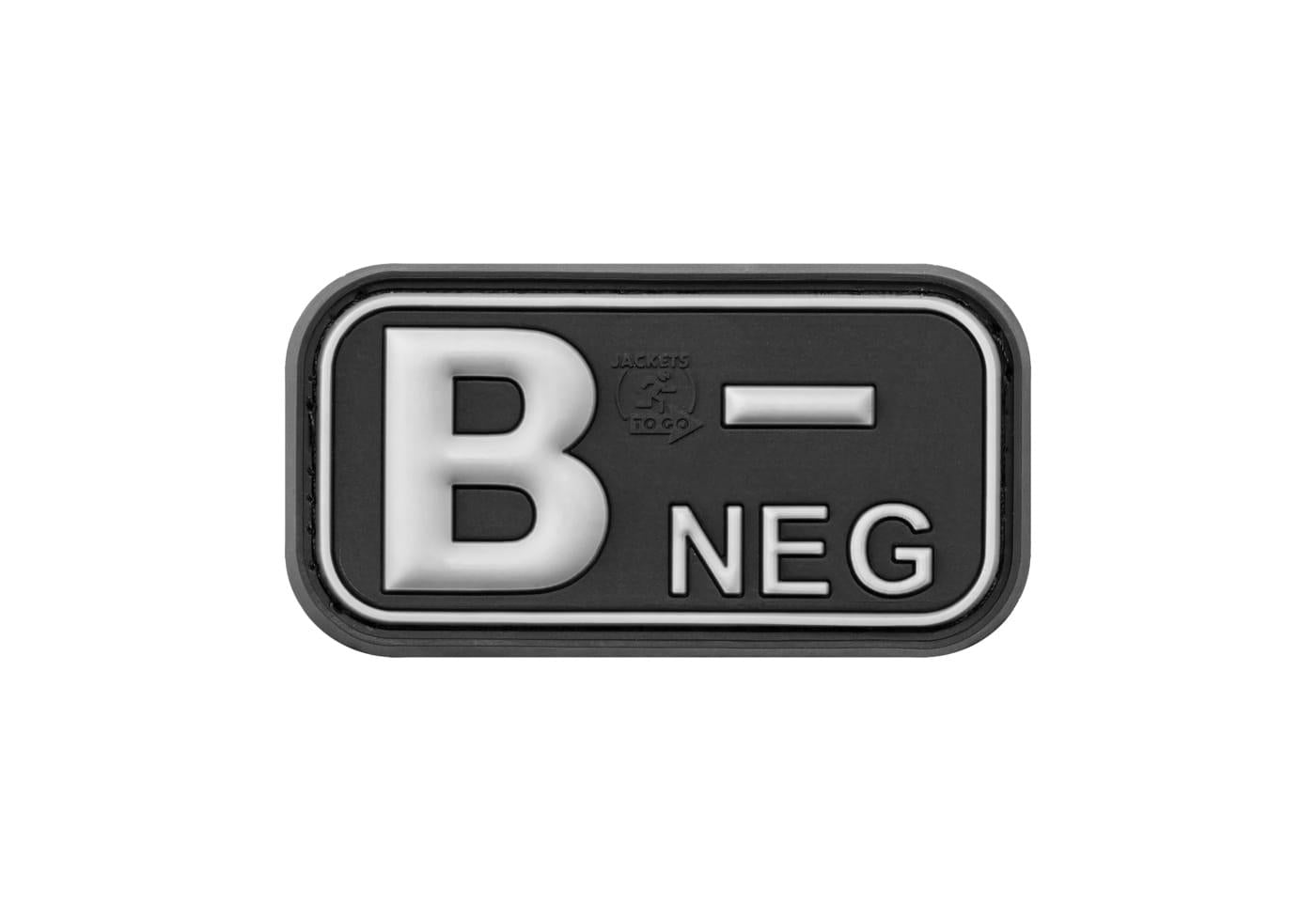 JTG Bloodtype Rubber Patch B Neg JTG