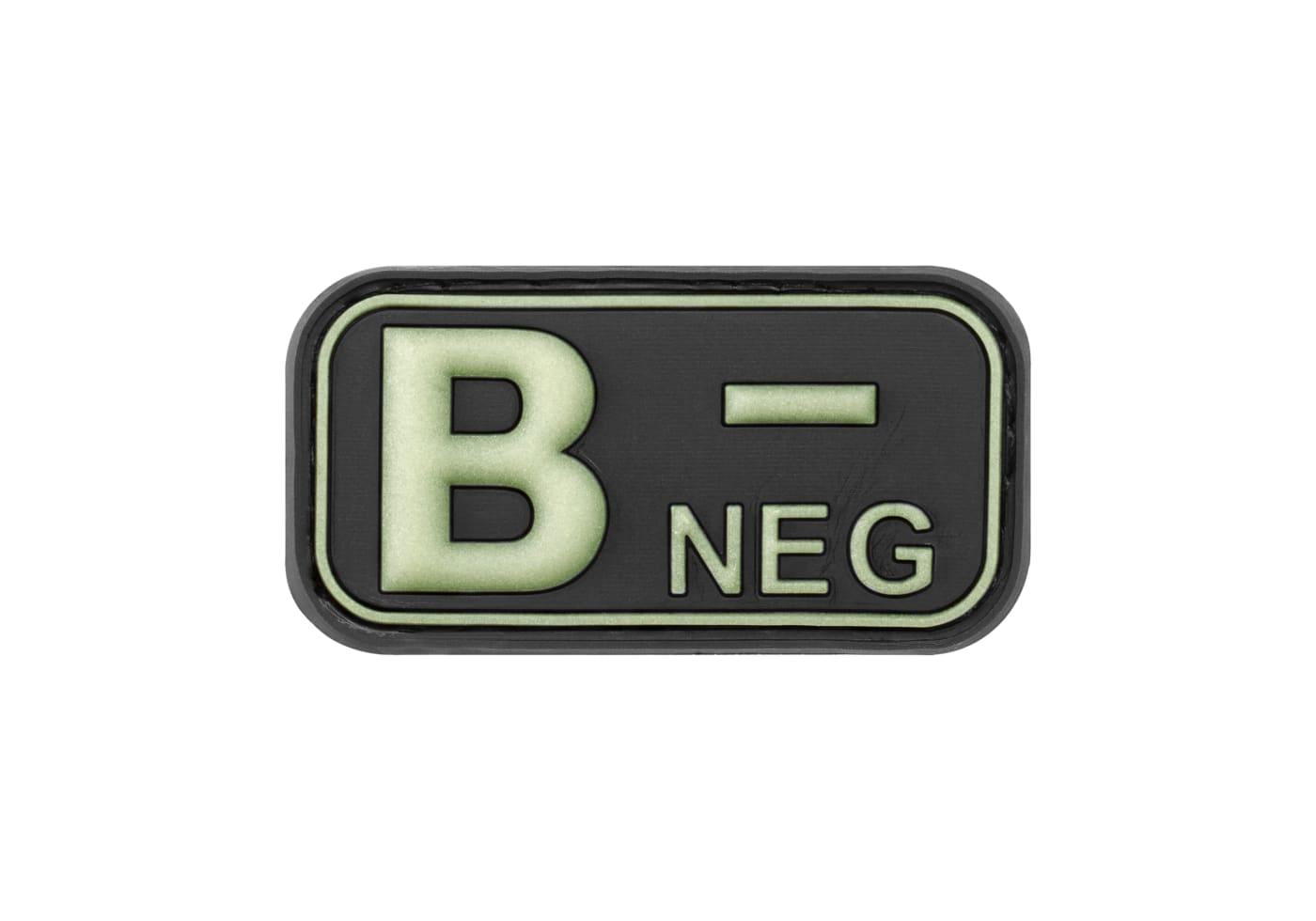 JTG Bloodtype Rubber Patch B Neg JTG