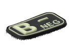 JTG Bloodtype Rubber Patch B Neg JTG