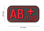 JTG Bloodtype Rubber Patch AB Pos JTG