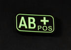 JTG Bloodtype Rubber Patch AB Pos JTG