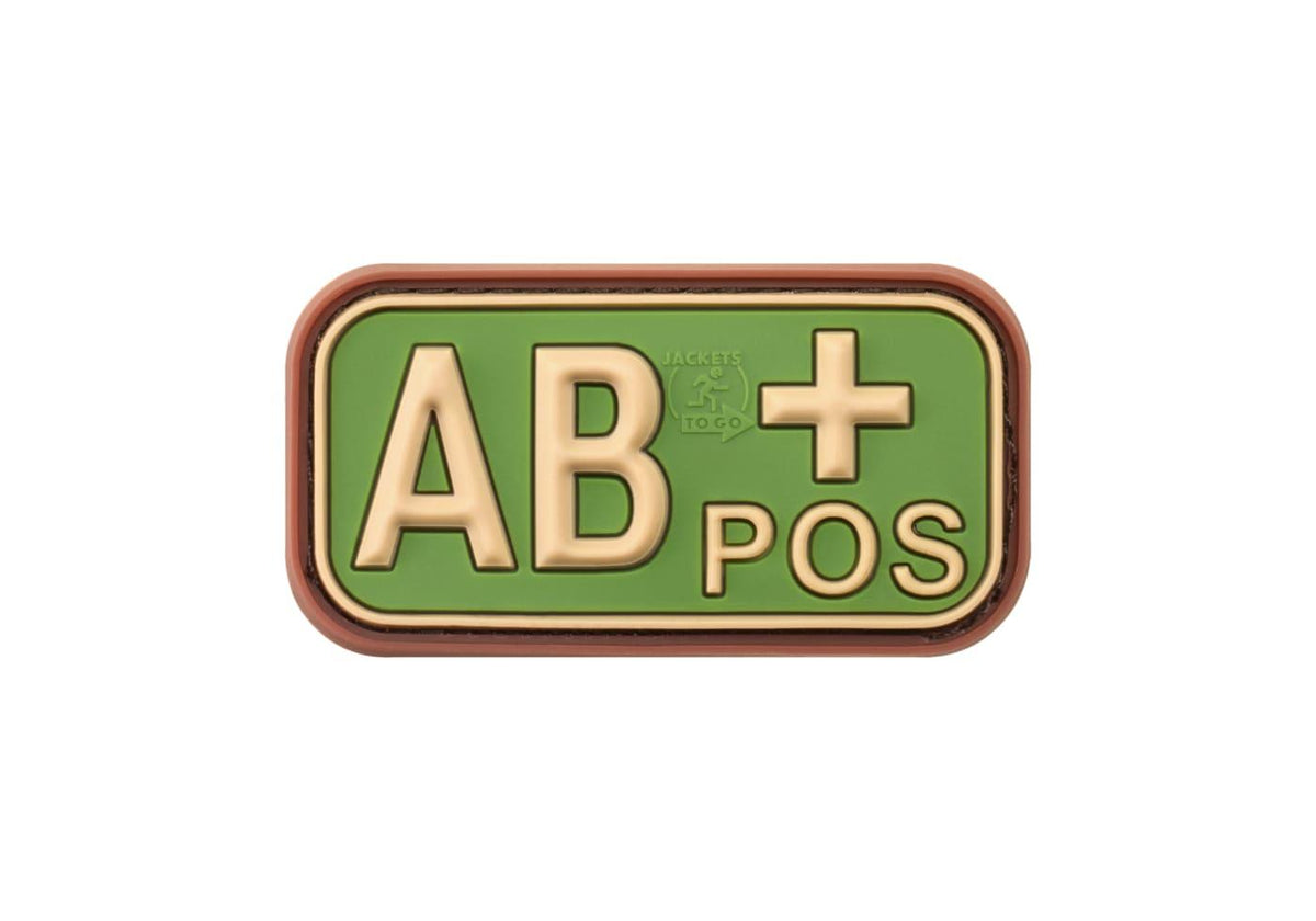 JTG Bloodtype Rubber Patch AB Pos JTG